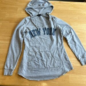 Gray New York Women's Hoodie Medium